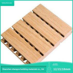 Thiết Kế Hiện Đại Khe Cắm Bằng Gỗ Tấm Âm Thanh Veneer Kết Thúc Cách Âm Vật Liệu Tường Cho Không Gian Nội Thất Bền Thanh Lịch Tường - Product Image 2