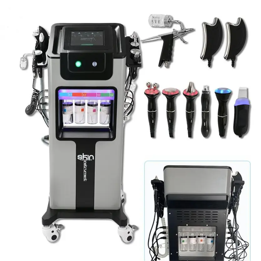 New 8 In1 Hydra Beauty Facial Salon Machine Water Oxygen Jet Peel Skin microdermabrasion facial hydra beauty care machine