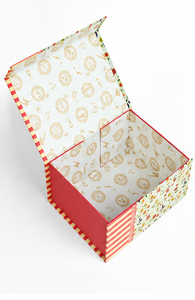 Caja de Cartón Rígido con Cierre Magnético y Lazo de Cinta, Impresa con Diseño Floral Personalizado, para Alimentos, Cosméticos, Regalos - Product Image 5