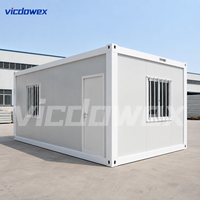VICDOWEX Maison Conteneur Modulaire Contemporaine Durable en Kit pour Bureaux, Entrepôts et Logements de Travailleurs