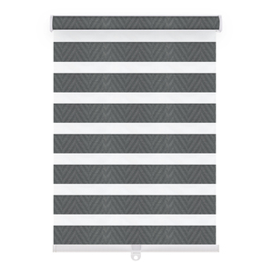 Meccanismo <span class=keywords><strong>a</strong></span> batteria per bambini grigio grigio zebra tende <span class=keywords><strong>a</strong></span> doppio <span class=keywords><strong>rullo</strong></span> per finestre - Product Image 1