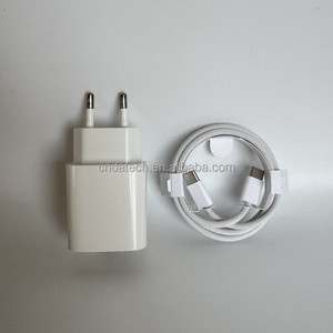 Chargeur de téléphone portable USB-C 20W PD, <span class=keywords><strong>adaptateur</strong></span> <span class=keywords><strong>secteur</strong></span> rapide avec prise EU/UK pour <span class=keywords><strong>iPhone</strong></span> 17 16 15 14 13 <span class=keywords><strong>12</strong></span> <span class=keywords><strong>Pro</strong></span> <span class=keywords><strong>Max</strong></span> - Product Image 2