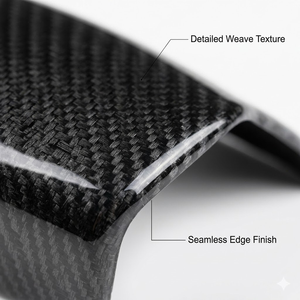 Couvre-poignée de levier de vitesses en fibre de carbone pour <span class=keywords><strong>Audi</strong></span> A3 A4 A5 A6 Q3 <span class=keywords><strong>Q5</strong></span> Q7 <span class=keywords><strong>S</strong></span>-<span class=keywords><strong>line</strong></span> Accessoires intérieurs - Product Image 3