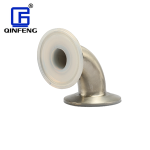 PFA 안감 위생 90 도 팔꿈치, ISO/DIN/SMS 3A 트라이 클램프 피팅, 316L 스테인리스 스틸 - Product Image 2
