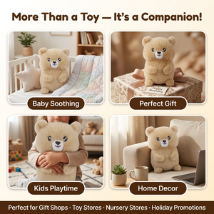 Orsacchiotto di Peluche Seduto, Morbido Giocattolo <span class=keywords><strong>per</strong></span> <span class=keywords><strong>Neonati</strong></span> e Bambini, Regalo <span class=keywords><strong>per</strong></span> Casa e Cameretta - Product Image 4