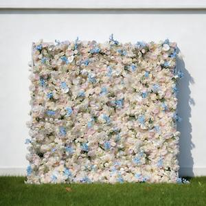 Muro de Flores Artificiales de Larga Duración y Resistentes a la Decoloración, 8 pies x 8 pies, Decoración de Fondo para Bodas, Fiestas y Recepciones - Product Image 2