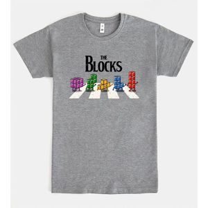 T-shirt The Blocks grigia, unisex per adulti, promozionale - Product Image 1