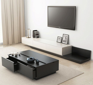 Soporte de <span class=keywords><strong>TV</strong></span> móvil moderno al por mayor de <span class=keywords><strong>MEGA</strong></span>, muebles de madera ajustables con unidades de <span class=keywords><strong>TV</strong></span> Meuble de sala de estar de metal y mesa de centro - Product Image 4