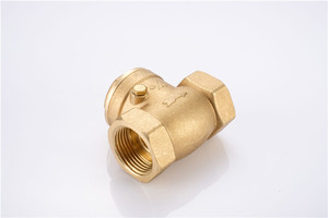 1/2-4นิ้ว NPT และ BSP ด้ายนุ่มตราทองเหลืองสวิงเช็ควาล์ว - Product Image 5