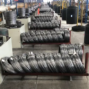 Alambre de acero de resorte de tracción galvanizado estirado en frío fosfatado para fabricación de eje Flexible