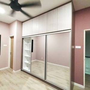 Vermont Tùy Chỉnh Rắn Gỗ Lớn Phòng Ngủ Hiện Đại Đồ Nội Thất Hiện Đại Bằng Gỗ Tủ Quần Áo Tủ Quần Áo Lưu Trữ Với Gương - Product Image 1