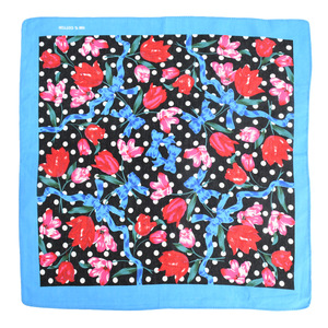 <span class=keywords><strong>Bandana</strong></span> Quadrata in Cotone con Stampa Floreale 54 X 54 cm, <span class=keywords><strong>Bandana</strong></span> Multicolore Multifunzionale Unisex per Esterni - Product Image 4