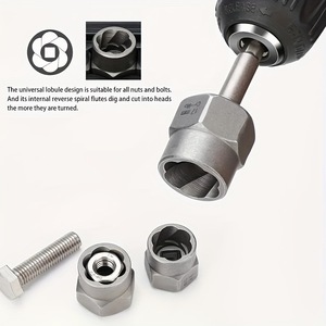 14 Piece Nut Bolt Extractor <b>Socket</b> Set 1/4 To 3/8 Drive S2 Steel For Diy Repair - Product Image 3