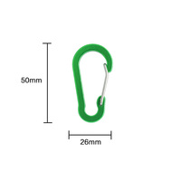 Clip multifonction en forme de gourde pour l'extérieur, mousqueton thermos vert, clip mousqueton