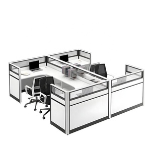 Văn phòng bàn đồ nội thất bàn 6 chỗ ngồi Modular văn phòng máy trạm văn phòng cubicle Máy Trạm 4 người cho nhân viên - Product Image 2