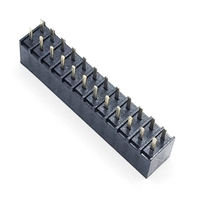 Conector de PCB de Tipo Recto de Doble Fila con Cabezal Hembra de 2.54 mm, Chapado en Oro, PBT+Latón, 0.8 mm/1.0 mm/1.27 mm/2.0 mm/2.54 mm/3.96 mm/5.08 mm