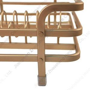 Escurridor de Platos de Aluminio con Bandeja, Secado Rápido, Diseño Cuadrado para Platos, Tazones y Utensilios, Organizador de Encimera de Cocina - Product Image 3