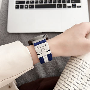 Correa de hebilla de paracaídas de nailon elástico de 22mm para Huawei <span class=keywords><strong>Watch</strong></span> GT5 correa para Xiaomi Redmi <span class=keywords><strong>Watch</strong></span> <span class=keywords><strong>5</strong></span> Active <span class=keywords><strong>Lite</strong></span> Correa para <span class=keywords><strong>Samsung</strong></span> - Product Image 4