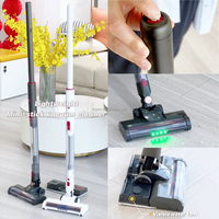 Repuestos para Aspiradora Inalámbrica Pencil Stick, Motor sin Escobillas de 18KPA, Cabezal de Cepillo LED para Pisos, Ligero, Portátil, para Mascotas y Hogar, con Certificación CE
