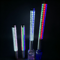 Bâton lumineux LED clignotant en alliage d'aluminium de 45 cm pour bouteille de champagne ou de vin, idéal pour les soirées en boîte de nuit, bar ou fête, pour adultes