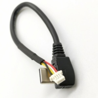 Conjunto de cable USB Micro macho de 4 pines JST Molex Picoblade Mini B enchufe USB para aplicaciones electrónicas de automóviles hechas de PVC