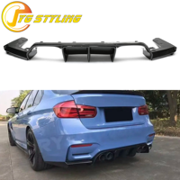 Diffuseur arrière en fibre de carbone sèche de style V pour BMW M3 F80 M4 F82 F83, pare-chocs arrière en carbone véritable, accessoires extérieurs, kits carrosserie 3 pièces