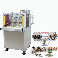 Ventilador de refrigeración automático de horquilla voladora de un solo eje, sin escobillas de CC, juguete, máquina de bobinado de bobinas de motores magnéticos