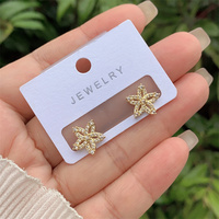 Boucles d'oreilles en perles à la mode pour femmes vêtements quotidiens en cuivre plaqué or 18 carats zircone intégrée nouveau Design géométrique et en forme de coeur