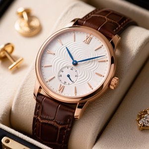 Reloj Borman para Hombre, Clásico, Simple, Movimiento Automático, Acero Inoxidable, Estilo Hip Hop, Logotipo Personalizado, Reloj Formal de Lujo con Repetidor - Product Image 1