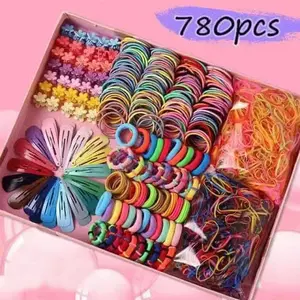 Korean Version Children's Hair Accessories Gift Set Hair Clip Princess Baby Hair Rope Ring Gift Box Set For Sale