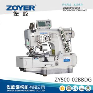 Zoyer Coverstitch Sewing <b>Machine</b> Flat-Bed Electronic High-Speed Top <b>Binding</b> Strip With Cutter - Product Image 5