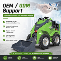 Dukung ODM&OEM Skid Steer Loader NIMBUS Hemat Bahan Bakar dengan Katup Multifungsi untuk Pekerjaan Konstruksi Skid Steer Loader