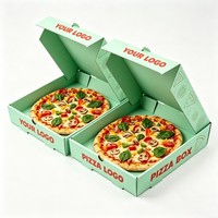 Cajas de Pizza Corrugadas de Material Reciclable de 8/9/10/12 Pulgadas Cuadradas, Cajas de Pizza para Llevar, Cajas de Comida para Entrega a Domicilio, Caja de Comida para Restaurante