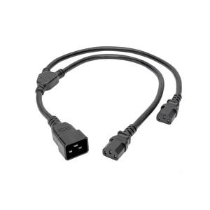 Cable de Alimentación Divisor en Y IEC 320 C20 a Doble C13, Cable de Extensión de Alta Resistencia 10A 250V para Fuente de Alimentación de Servidor Serie S2 1 - Product Image 3
