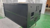 Veeter VT218S Double Subwoofer 21 Pouces en Ferrite, Boîtier en Contreplaqué, 7200W Actif, Étanche pour Audio de Scène Mariage/Club