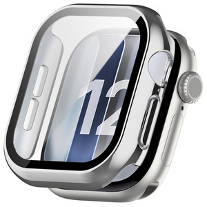 Funda para Reloj <span class=keywords><strong>Apple</strong></span> Watch Series <span class=keywords><strong>S12</strong></span> de 43 mm y 47 mm, Carcasa Protectora Completa de PC con Protector de Pantalla de Vidrio Templado - Product Image 2