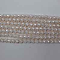 Perles d'eau douce naturelles en forme de pomme de terre, 9-10 mm, beau lustre, perles baroques pour la fabrication de bijoux faits à la main, vente en gros