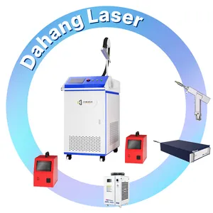 Standard hand-held laser welding machine wit automatic wire feeder water cooler and control system for all metal steel welding