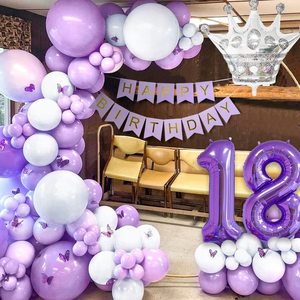 Bộ Vòng Hoa Bong Bóng Trang Trí Tiệc Sinh Nhật Bong Bóng Sinh Nhật Đám Cưới Cho Trẻ Em Bong Bóng Cao Su Hoa Giấy Cho Em Bé Tắm - Product Image 2