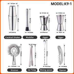 ओयाडा फैक्टरी प्रत्यक्ष 11 पीसी बॉस्टन बारवेयर उच्च ग्रेड डीलक्स स्टेनलेस स्टील ट्रैवल कॉकटेल बार मिक्सर आपूर्तिकर्ताओं के लिए सेट - Product Image 2