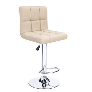 Moderno negro Pu cuero tapizado silla mostrador barato al por mayor Bar silla cocina Casino mostrador Bar silla taburete - Product Image 4