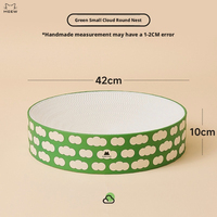 Lit grattoir pour chat en forme de bol rond mignon, double face, en carton ondulé, pour usage intérieur