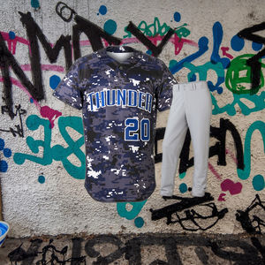 Individuelle Baseball-Trikots und -Hosen Gestalten – Team-Branding, Vollständig Anpassbar, Digitaldruck-Grafiken, 100% Polyester, Schnelltrocknend und Feuchtigkeitsableitend - Product Image 2