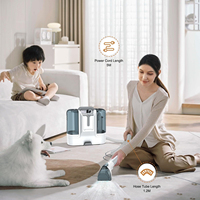Petit aspirateur à main électrique professionnel pour tapis, idéal pour la maison, la voiture, les canapés, le nettoyage des tissus, le nettoyage humide/sec, utilisation hôtelière