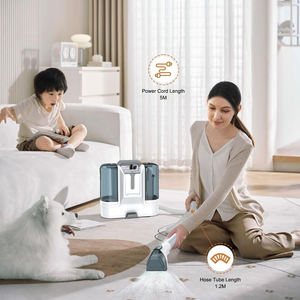 เครื่องทำความสะอาดพรมไฟฟ้าแบบพกพาขนาดเล็กสำหรับบ้านรถโซฟาผ้าเปียกและแห้ง - Product Image 2