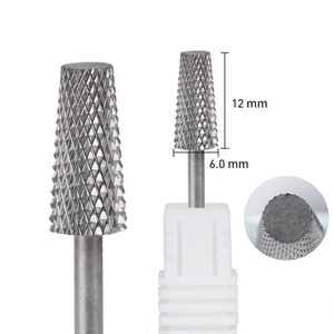 Fraise à ongles en carbure de tungstène, grande, conique, 5,2 mm, 6,0 mm, 7,0 mm, pour le nettoyage des cuticules, outil de manucure - Product Image 3