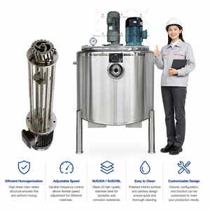15Kw <b>Paint</b> Emulsion <b>Paint</b> Lotion High-<b>Speed</b> Disperser Mixer - Product Image 6