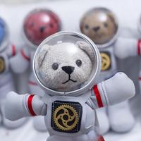 Ours en peluche astronaute personnalisé avec logo, ours en peluche sur le thème de l'espace avec casque, cadeau promotionnel en gros