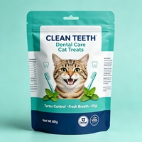 Sacs plastiques personnalisés découpés sur mesure pour aliments pour animaux, avec encoche de déchirement facile, haute barrière, pour l'emballage en gros de petites quantités de friandises pour animaux