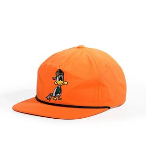 หมวกแก๊ปปักโลโก้กีฬากอล์ฟแบบกำหนดเอง OEM ทำจากไนลอน พร้อมปีกแบน 5 ชิ้น แบบ Snapback - Product Image 1